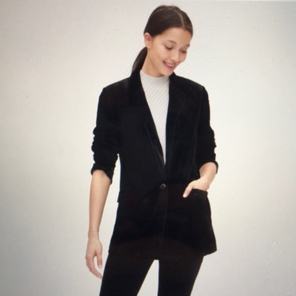 New no tags Gap velvet blazer/jacket single button